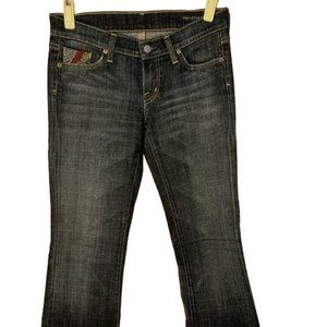 Citizens of Humanity Womans Size 27 Jeans Embroidered Boot Cut Cut 2408 Style 09